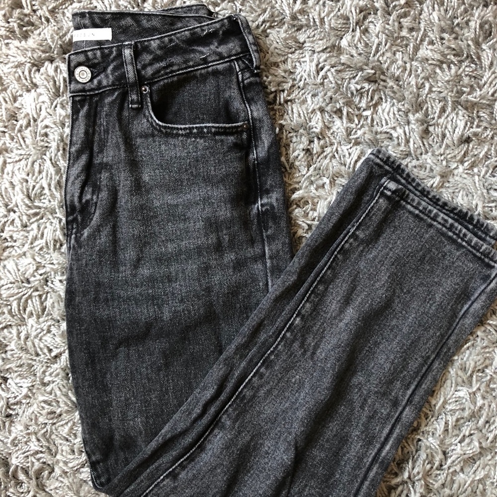 Light wash black Pacsun mom jeans